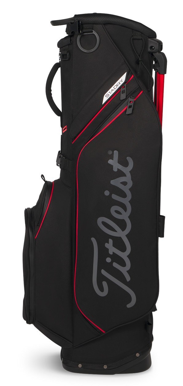 Titleist Players S4 StaDry Standbag, schwarz/rot/graphite