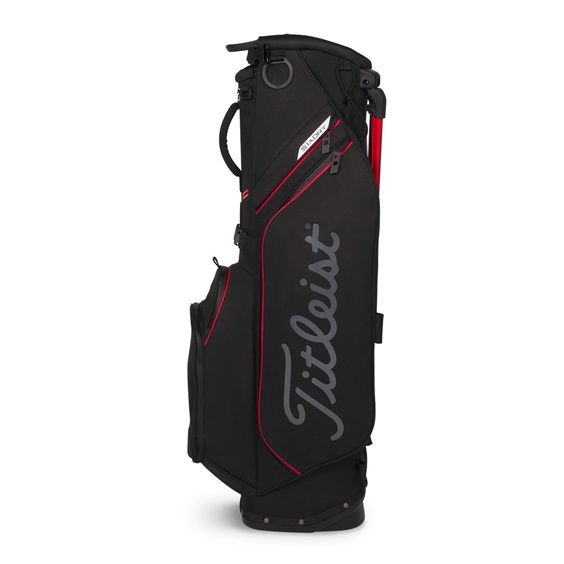 Titleist Players S4 StaDry Standbag, schwarz/rot/graphite