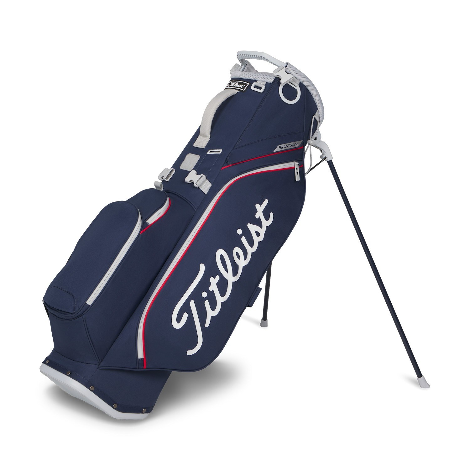 Titleist Players S4 StaDry Standbag, dunkelblau/weiss/rot