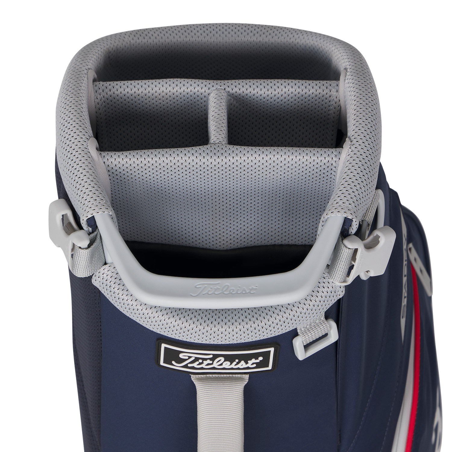 Titleist Players S4 StaDry Standbag, dunkelblau/weiss/rot