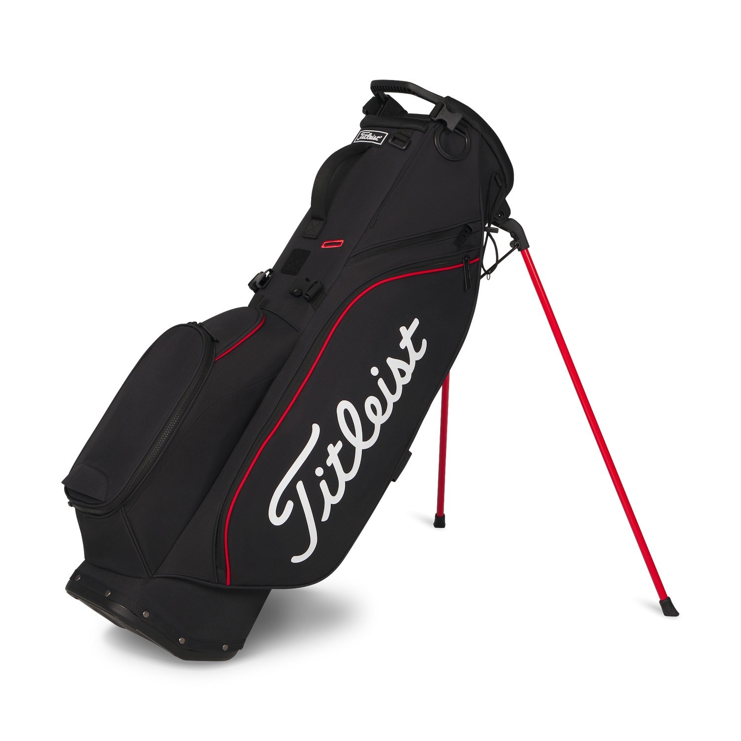 Titleist Players S4 Standbag, schwarz/rot/weiss
