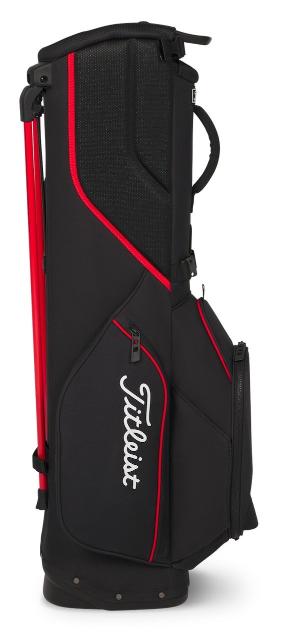 Titleist Players S4 Standbag, schwarz/rot/weiss