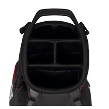 Titleist Players S4 Standbag, schwarz/rot/weiss