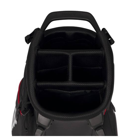 Titleist Players S4 Standbag, schwarz/rot/weiss
