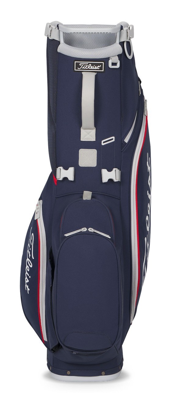 Titleist Players S4 Standbag, dunkelblau, rot/weiss