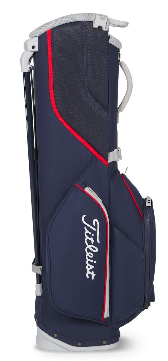 Titleist Players S4 Standbag, dunkelblau, rot/weiss