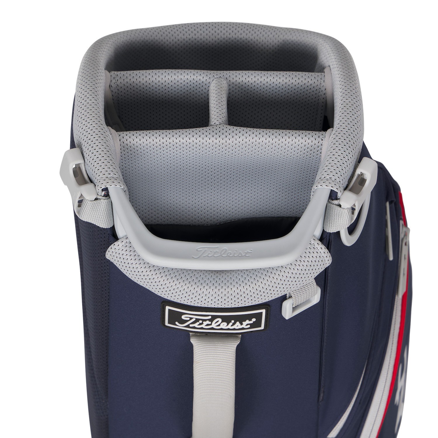Titleist Players S4 Standbag, dunkelblau, rot/weiss