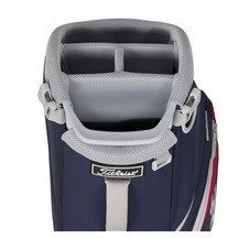 Titleist Players S4 Standbag, dunkelblau, rot/weiss