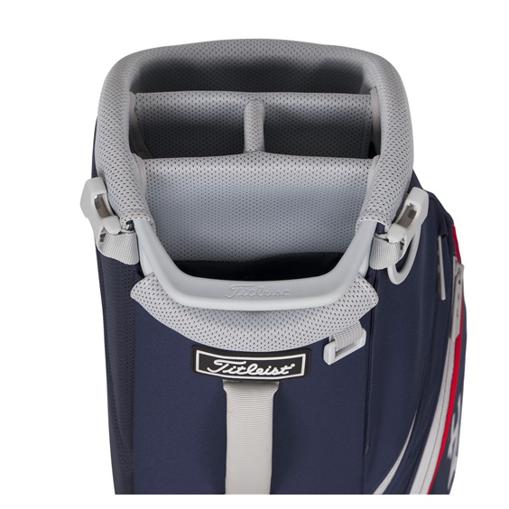 Titleist Players S4 Standbag, dunkelblau, rot/weiss