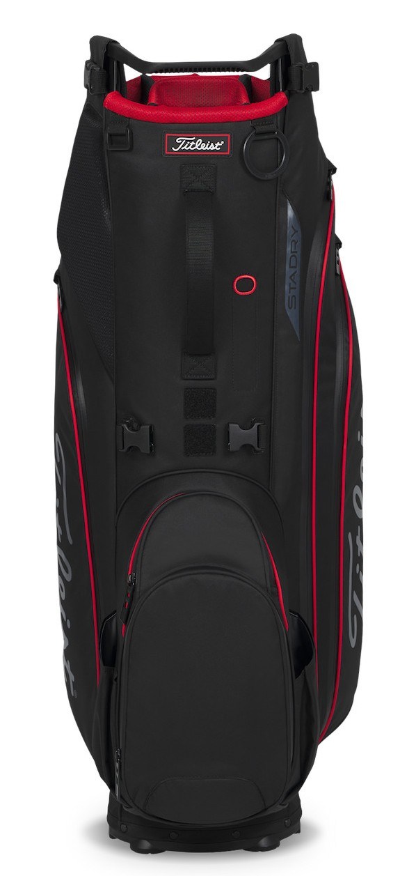 Titleist Hybrid 14 StaDry Standbag, schwarz/rot