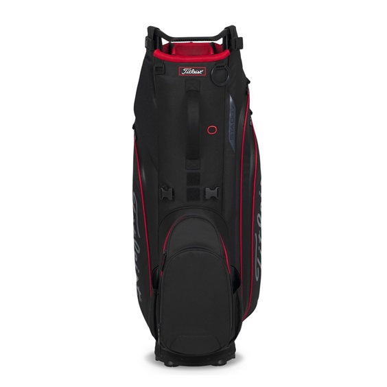 Titleist Hybrid 14 StaDry Standbag, schwarz/rot