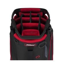 Titleist Hybrid 14 StaDry Standbag, schwarz/rot