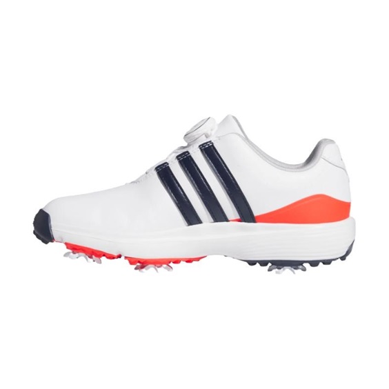 Adidas Tour360 24 Boa Junior Golfschuhe, weiss/dunkelblau/rot