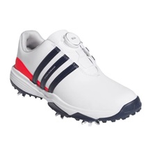 Adidas Tour360 24 Boa Junior Golfschuhe, weiss/dunkelblau/rot