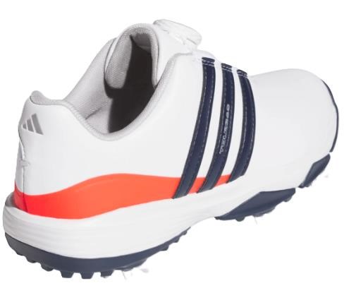 Adidas Tour360 24 Boa Junior Golfschuhe, weiss/dunkelblau/rot