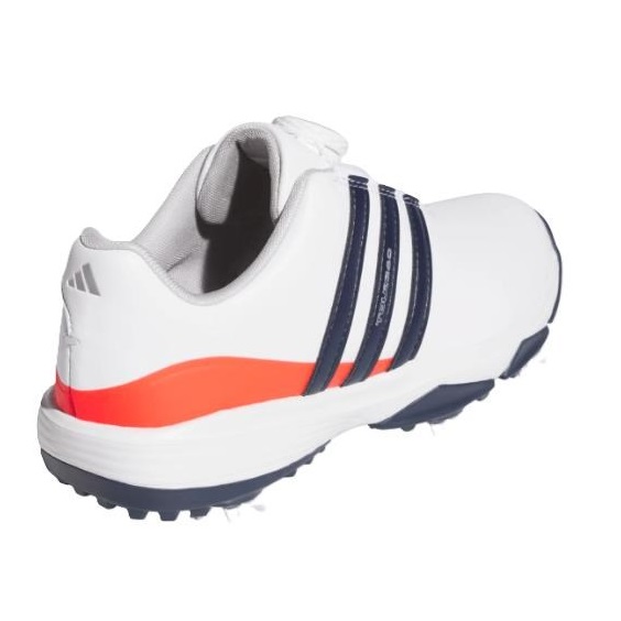 Adidas Tour360 24 Boa Junior Golfschuhe, weiss/dunkelblau/rot
