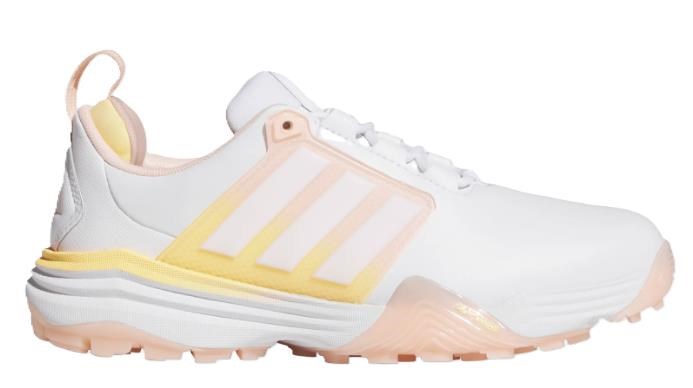 Adidas Adipower 26 Spikeless Damen Golfschuhe, cloud white/blush pink/ice tangerine