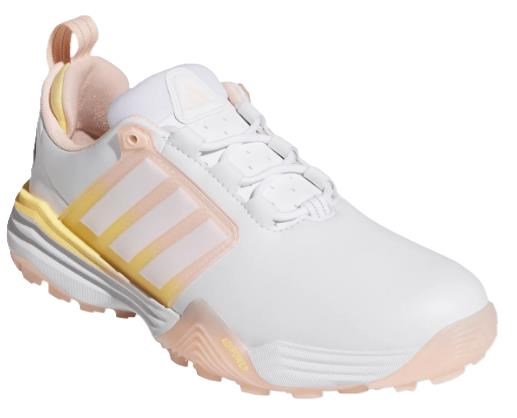 Adidas Adipower 26 Spikeless Damen Golfschuhe, cloud white/blush pink/ice tangerine