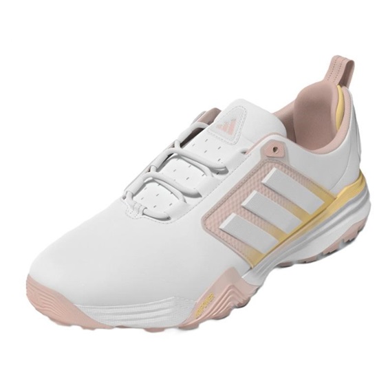 Adidas Adipower 26 Spikeless Damen Golfschuhe, cloud white/blush pink/ice tangerine
