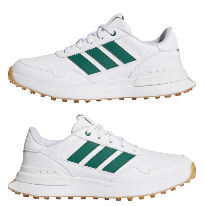 Adidas S2G 26 Spikeless Junior Golfschuhe, weiss/grün