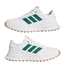 Adidas S2G 26 Spikeless Junior Golfschuhe, weiss/grün