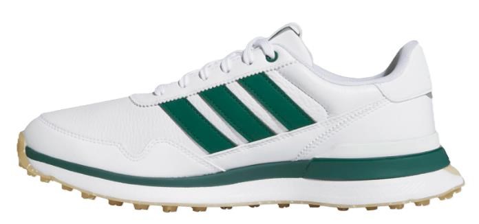 Adidas S2G 26 Leather Spikeless Herren Golfschuhe, weiss/grün