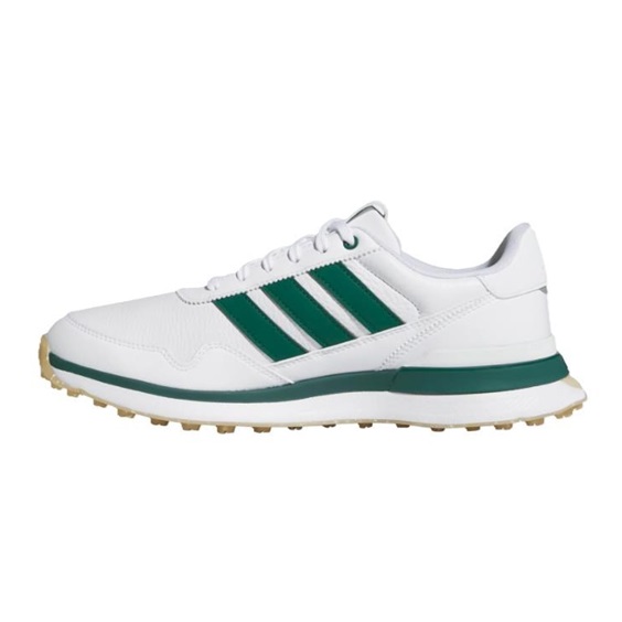 Adidas S2G 26 Leather Spikeless Herren Golfschuhe, weiss/grün