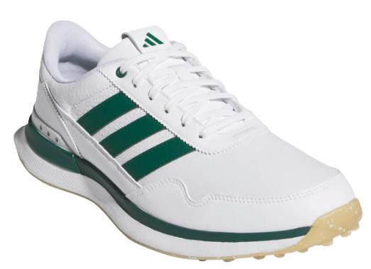 Adidas S2G 26 Leather Spikeless Herren Golfschuhe, weiss/grün