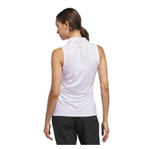 Adidas Ultimate365 All Over Print Sleeveless Damen Poloshirt, weiss