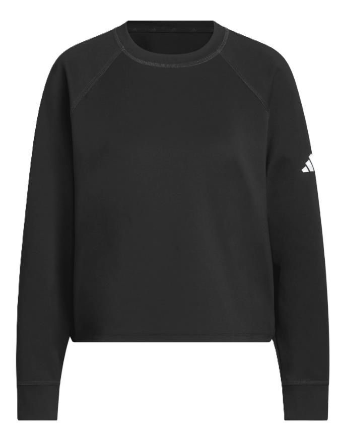 Adidas Beyond the Course Side-Snap Twistweave Damen Sweatshirt, schwarz