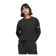 Adidas Beyond the Course Side-Snap Twistweave Damen Sweatshirt, schwarz