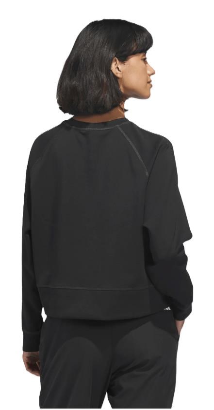 Adidas Beyond the Course Side-Snap Twistweave Damen Sweatshirt, schwarz