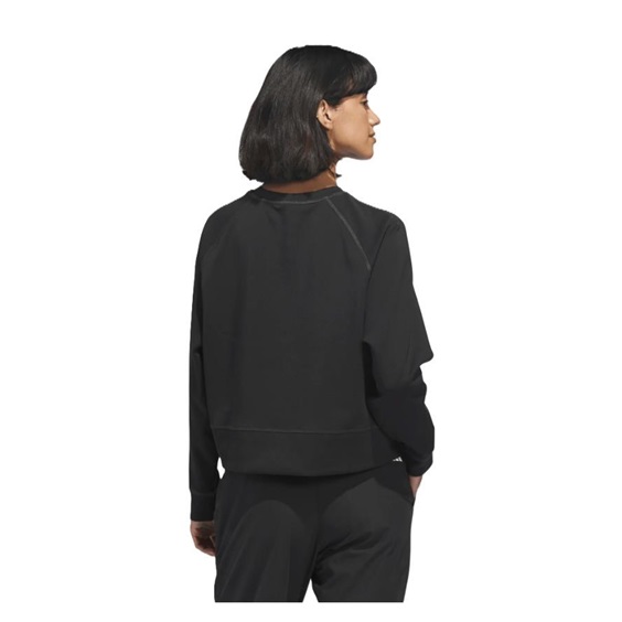 Adidas Beyond the Course Side-Snap Twistweave Damen Sweatshirt, schwarz