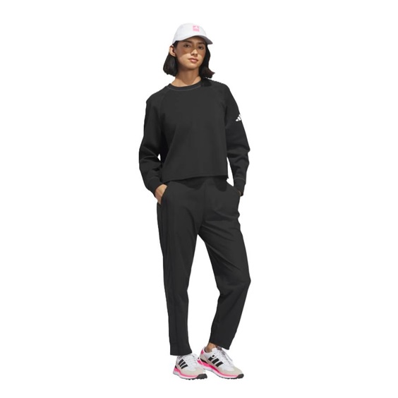 Adidas Beyond the Course Side-Snap Twistweave Damen Sweatshirt, schwarz