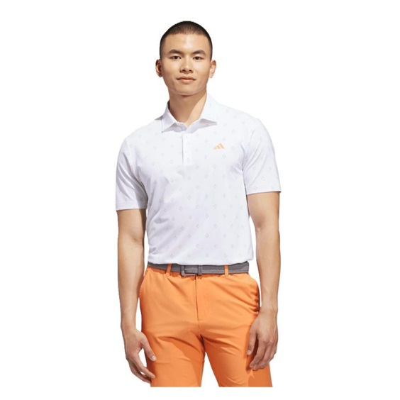 Adidas Ultimate365 Essence Print Herren Poloshirt, weiss