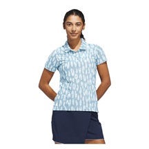 Adidas Ultimate365 Jacquard Damen Poloshirt, blau/weiss