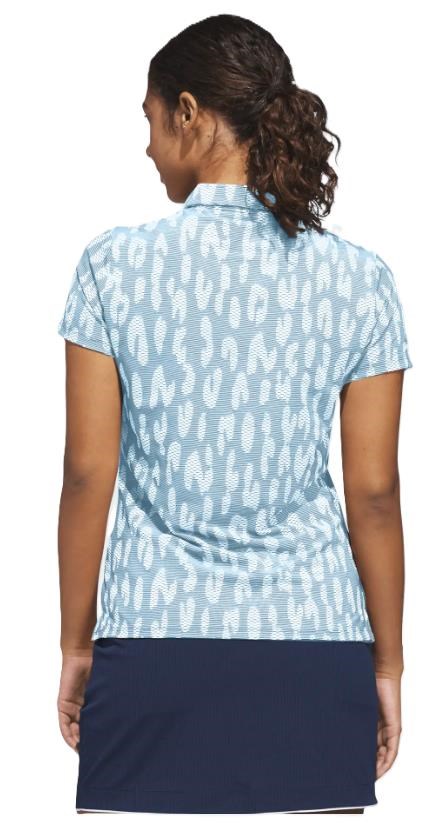 Adidas Ultimate365 Jacquard Damen Poloshirt, blau/weiss