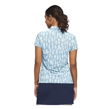 Adidas Ultimate365 Jacquard Damen Poloshirt, blau/weiss