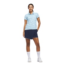 Adidas Ultimate365 Jacquard Damen Poloshirt, blau/weiss