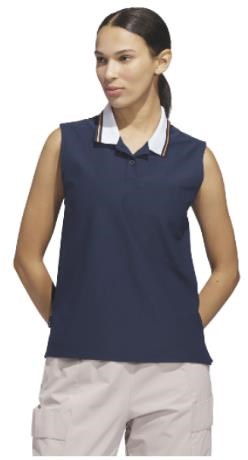 Adidas Beyond The Course Twistknit Damen Poloshirt, dunkelblau