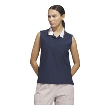Adidas Beyond The Course Twistknit Damen Poloshirt, dunkelblau
