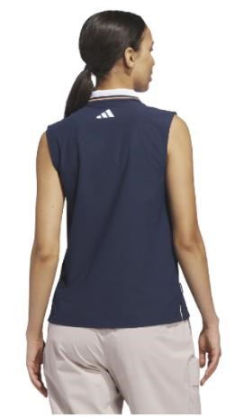 Adidas Beyond The Course Twistknit Damen Poloshirt, dunkelblau