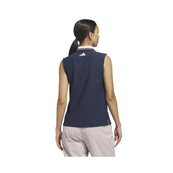 Adidas Beyond The Course Twistknit Damen Poloshirt, dunkelblau