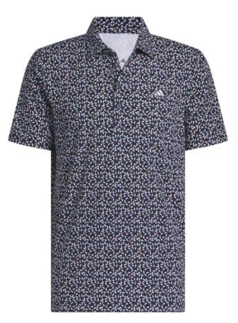 Adidas Ultimate+ Print Herren Poloshirt, weiss/duneklblau