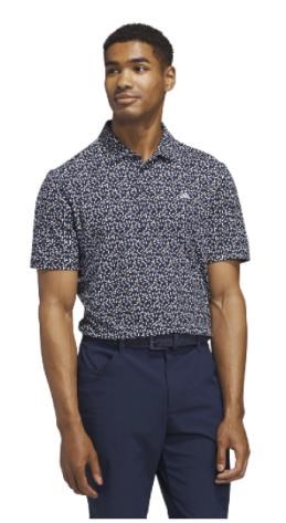 Adidas Ultimate+ Print Herren Poloshirt, weiss/duneklblau