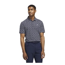 Adidas Ultimate+ Print Herren Poloshirt, weiss/duneklblau