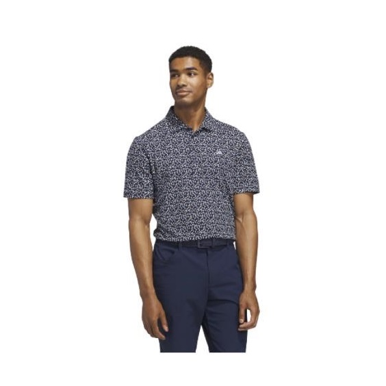 Adidas Ultimate+ Print Herren Poloshirt, weiss/duneklblau