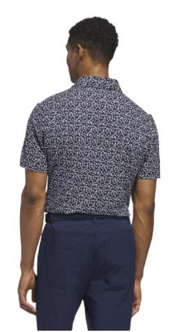 Adidas Ultimate+ Print Herren Poloshirt, weiss/duneklblau