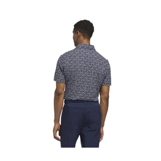 Adidas Ultimate+ Print Herren Poloshirt, weiss/duneklblau