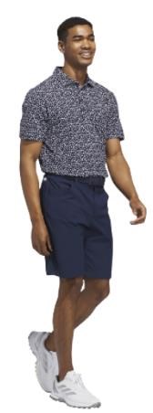 Adidas Ultimate+ Print Herren Poloshirt, weiss/duneklblau